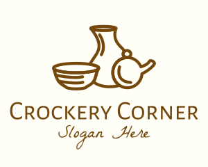 Brown Ceramic Homeware logo design