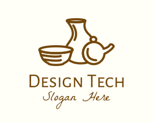 Brown Ceramic Homeware logo design