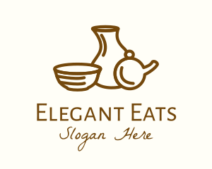 Brown Ceramic Homeware logo design