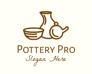 Brown Ceramic Homeware logo design