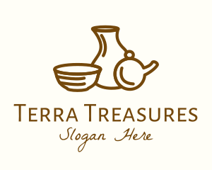 Brown Ceramic Homeware logo design