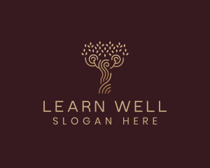 Spa Wellness Tree logo design