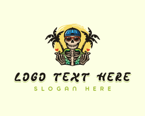 Tropical Skeleton Summer logo