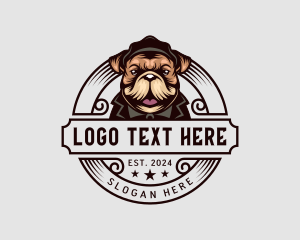 Dog Bulldog Suit logo