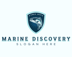 Marine Sailing Fisherman logo design