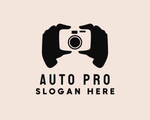 Camera Hand Photography Logo