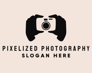 Camera Hand Photography logo design