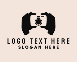 Snapshot - Camera Hand Photography logo design