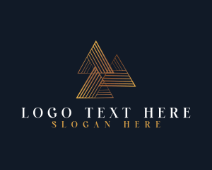 Elegant Pyramid Triangle logo