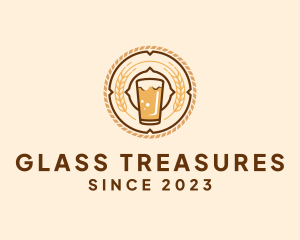 Oktoberfest Beer Glass logo