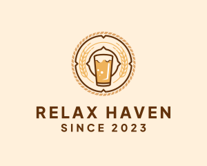 Oktoberfest Beer Glass logo