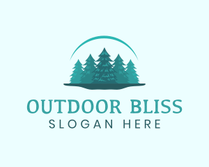 Pine Tree Forest logo design