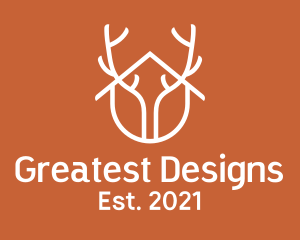 Home Antler Design logo design