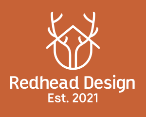 Home Antler Design logo design