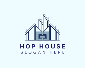 Urban House Building logo design