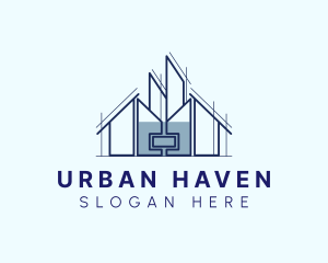 Urban House Building logo design