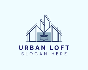 Urban House Building logo design