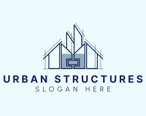 Urban House Building logo design