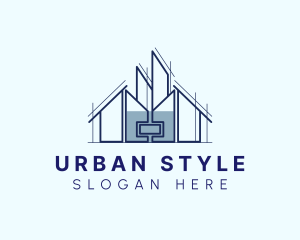 Urban House Building logo design