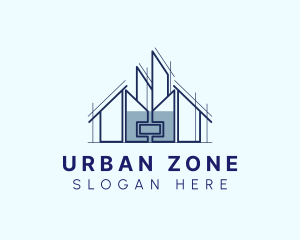 Urban House Building logo design