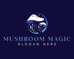 Night Mushroom Garden logo design