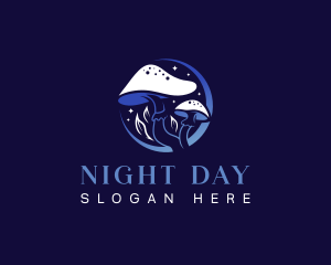 Night Mushroom Garden logo design