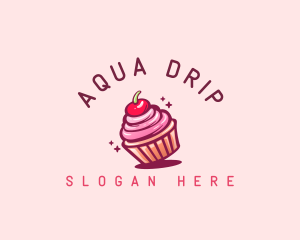 Sugar Cherry Cupcake Toppings logo design