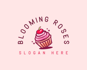 Sugar Cherry Cupcake Toppings logo design