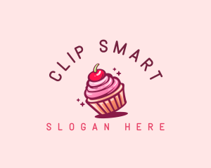 Sugar Cherry Cupcake Toppings logo design