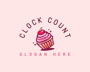 Sugar Cherry Cupcake Toppings logo design