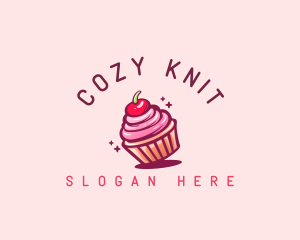 Sugar Cherry Cupcake Toppings logo design