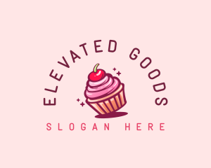 Sugar Cherry Cupcake Toppings logo design