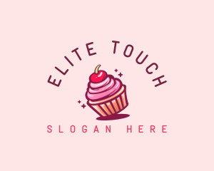 Sugar Cherry Cupcake Toppings logo design