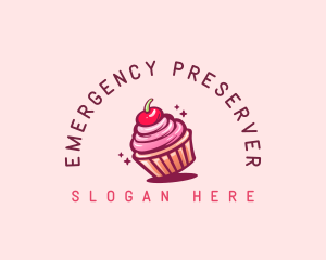 Sugar Cherry Cupcake Toppings logo design