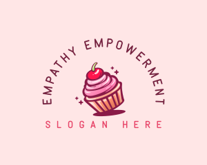 Sugar Cherry Cupcake Toppings logo design