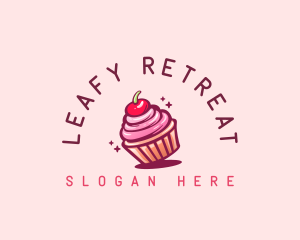 Sugar Cherry Cupcake Toppings logo design