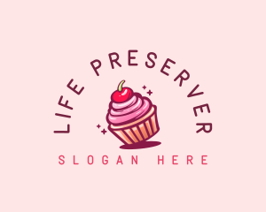 Sugar Cherry Cupcake Toppings logo design