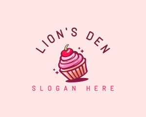 Sugar Cherry Cupcake Toppings logo design