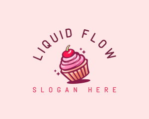 Sugar Cherry Cupcake Toppings logo design