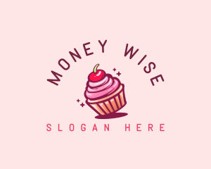 Sugar Cherry Cupcake Toppings logo design