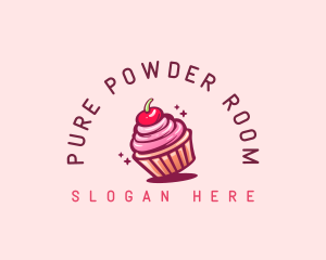 Sugar Cherry Cupcake Toppings logo design