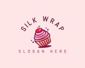 Sugar Cherry Cupcake Toppings logo design