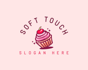 Sugar Cherry Cupcake Toppings logo design