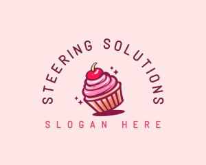 Sugar Cherry Cupcake Toppings logo design