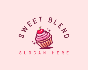 Sugar Cherry Cupcake Toppings logo design