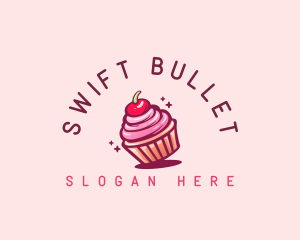 Sugar Cherry Cupcake Toppings logo design