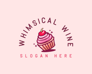 Sugar Cherry Cupcake Toppings logo design