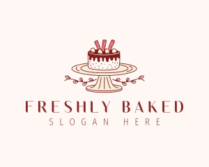 Sweet Chocolate Cake logo design