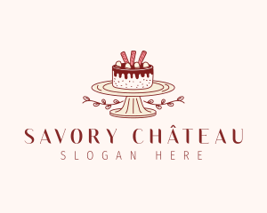 Sweet Chocolate Cake logo design