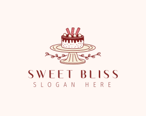 Sweet Chocolate Cake logo design